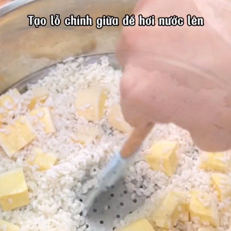 Step 2 Boil Vegan Sticky Rice (Recipe from the TikTok channel Vegetarian Kitchen XANH)