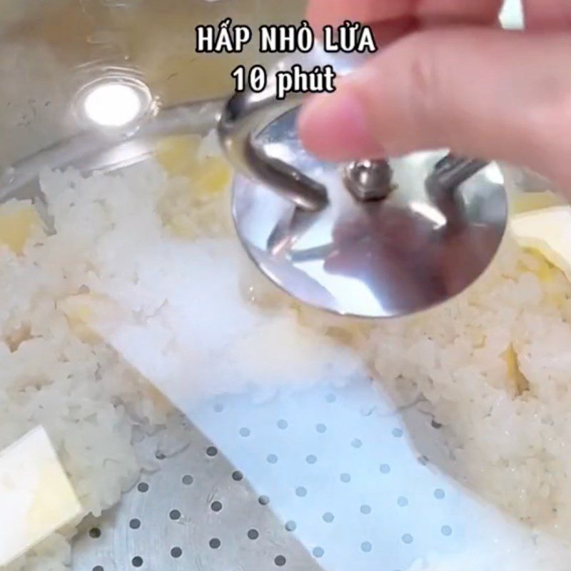 Step 2 Boil Vegan Sticky Rice (Recipe from the TikTok channel Vegetarian Kitchen XANH)