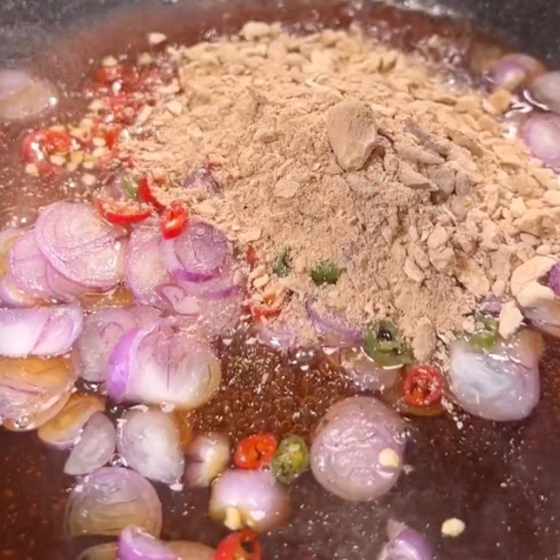 Step 2 Cook the fruit dipping sauce (Recipe shared by the Vegetarian Kitchen XANH)