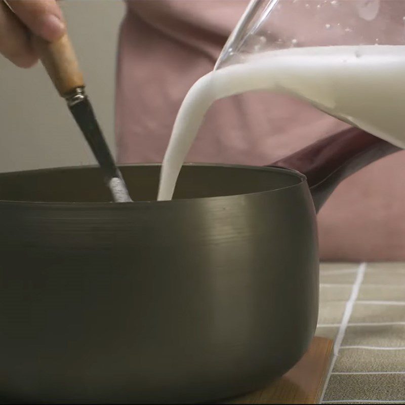Step 4 Cook Quinoa Milk Quinoa (amaranth) Cashew Nut Milk