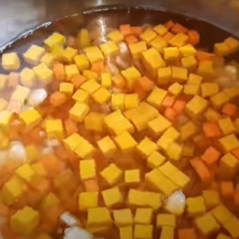 Step 3 Cook the soup Vegetarian meatball soup