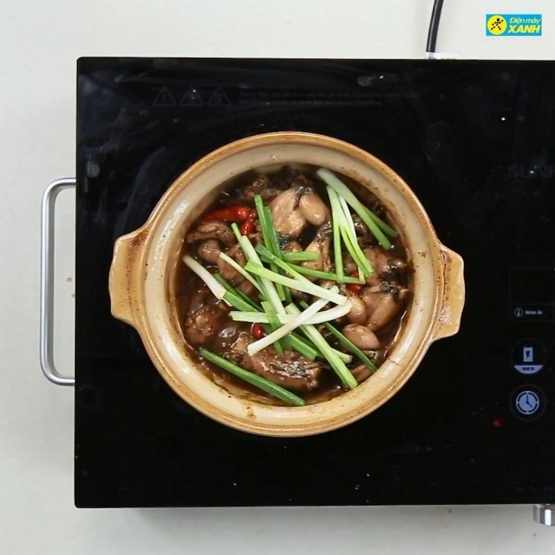 Step 3 Cooking frog meat Singapore Frog Porridge