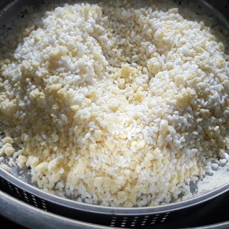 Step 3 Cooking sticky rice Sticky rice with mung beans from the North