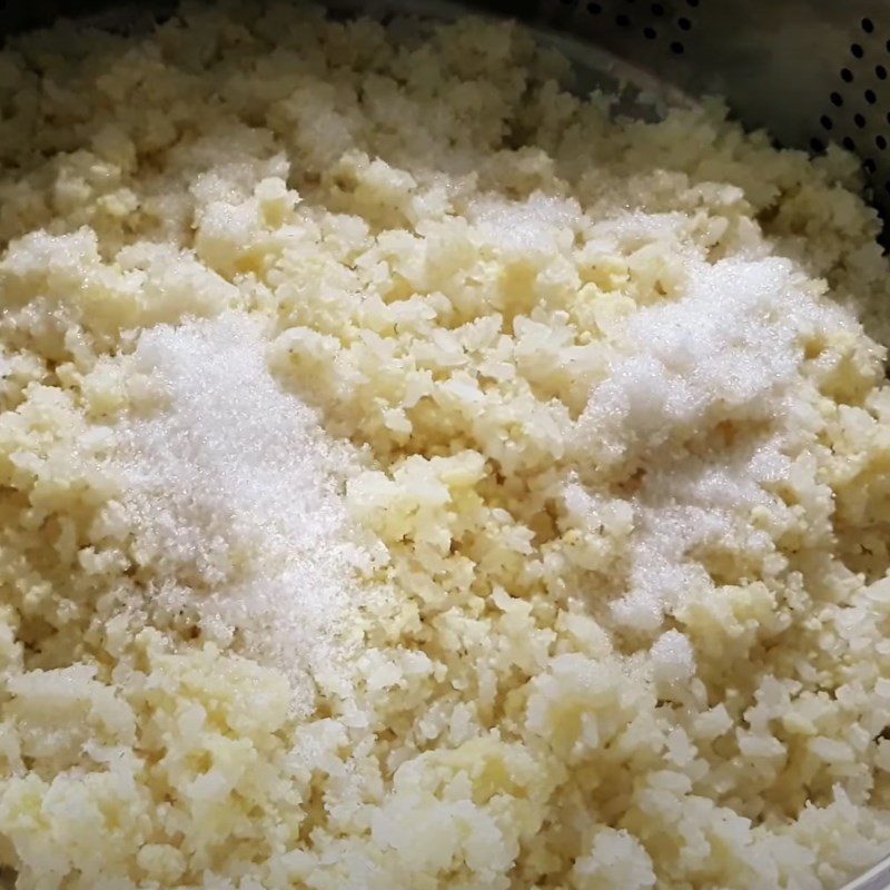 Step 3 Cooking sticky rice Sticky rice with mung beans from the North