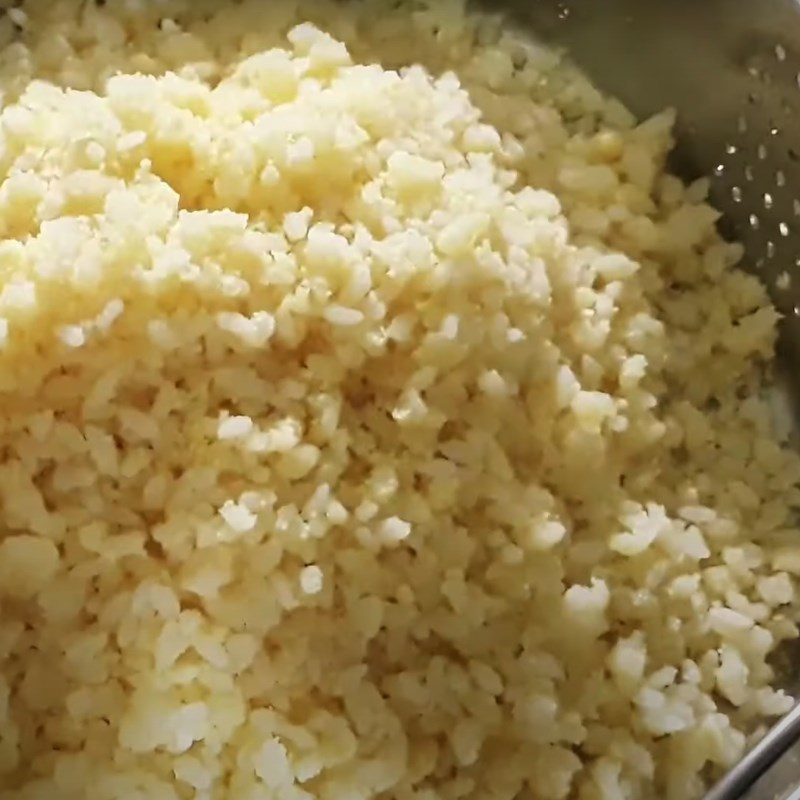 Step 3 Cooking sticky rice Sticky rice with mung beans from the North