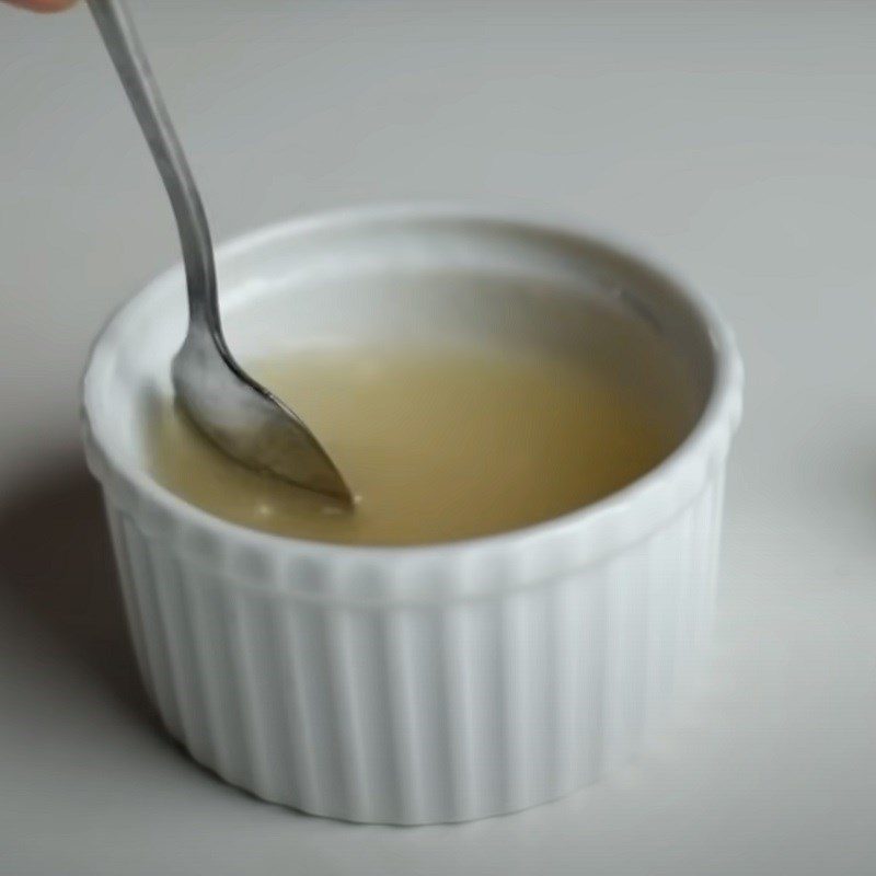 Step 1 Soak gelatin for Milo Pudding