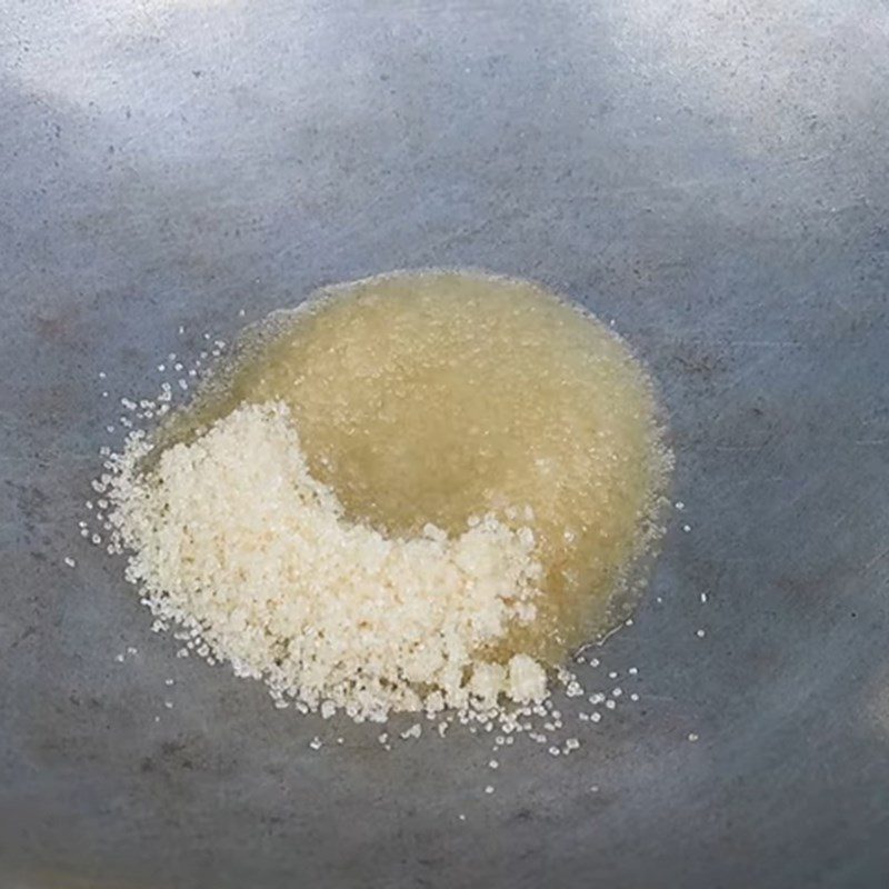 Step 3 Coating with Sugar Green bananas coated with Thai style sugar