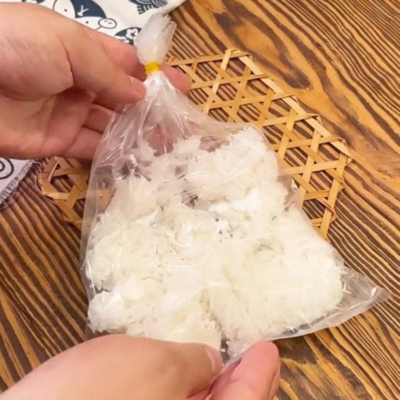 Step 1 Mash the rice for Tokbokki with leftover rice (Recipe shared from TikTok Cooking with TasteVN)