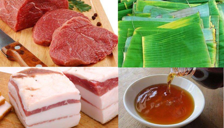 Ingredients for beef cake dish