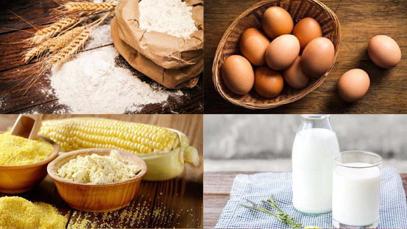 Ingredients for corn bread