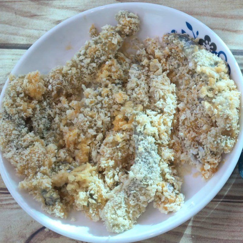 Step 2 Dip shrimp in batter Shrimp fried with an air fryer