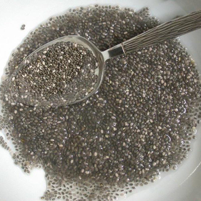 Step 1 Soak chia seeds Sour Plum Chia Seed Drink