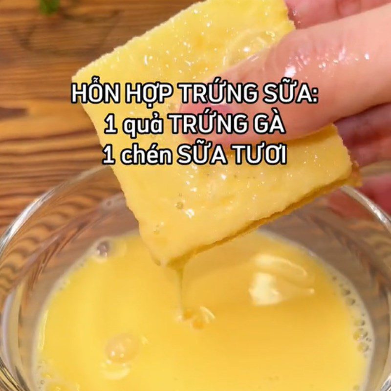 Step 4 Baking the Taro Yogurt Sandwich (Recipe shared from Tiktok Cooking with TasteVN)