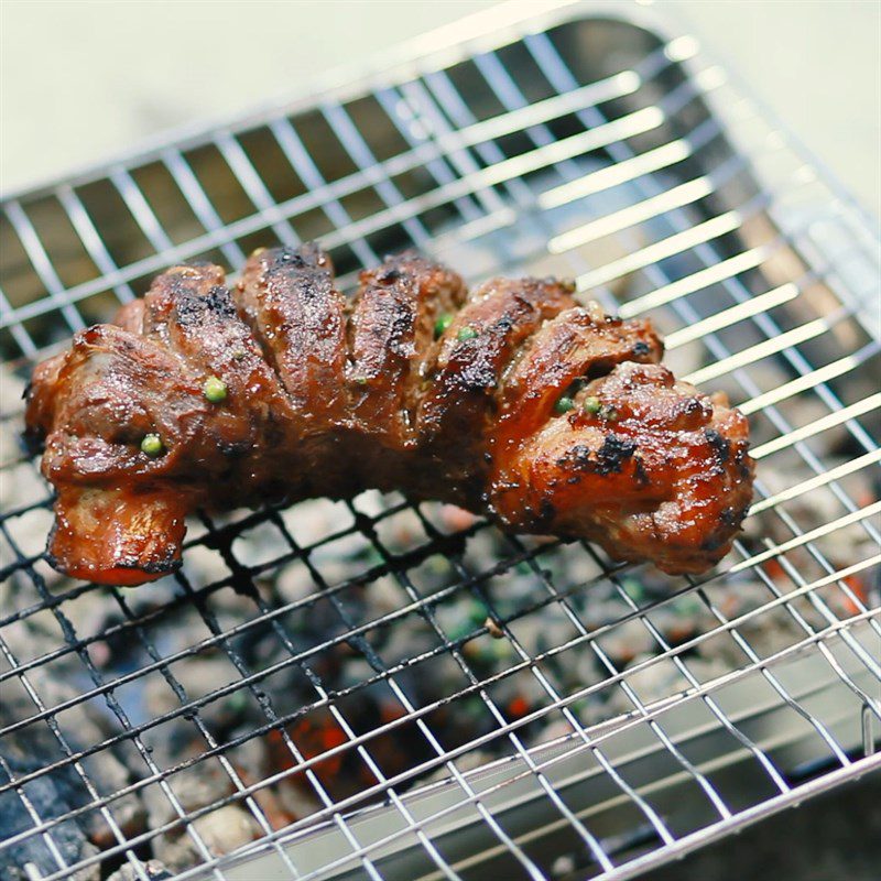 Step 5 Grilling Beef Brisket Grilled Beef Brisket with Green Pepper