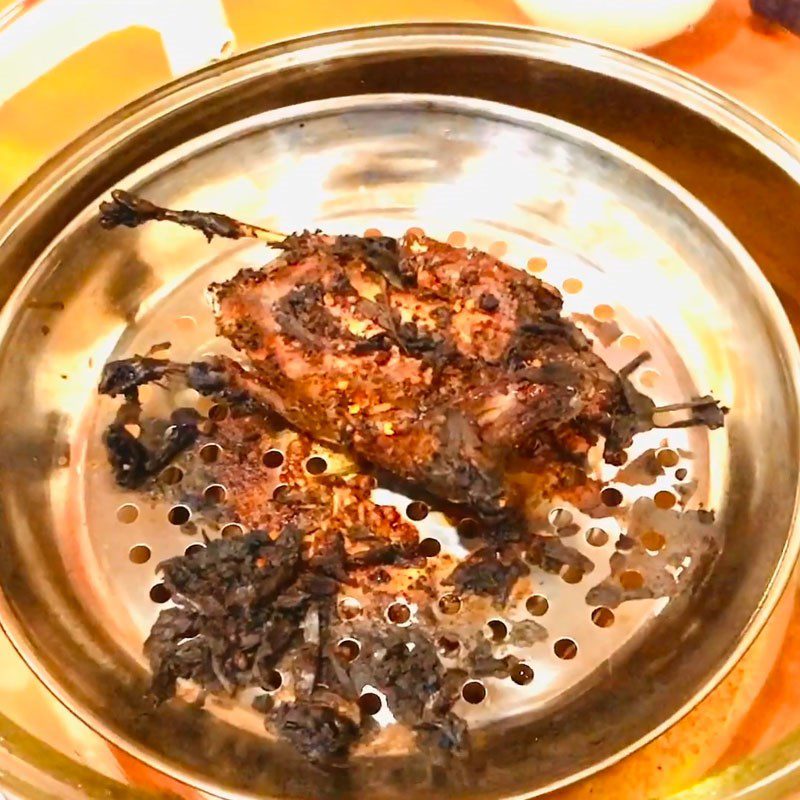 Step 4 Grilling the Pigeon Grilled Pigeon with Salt and Chili