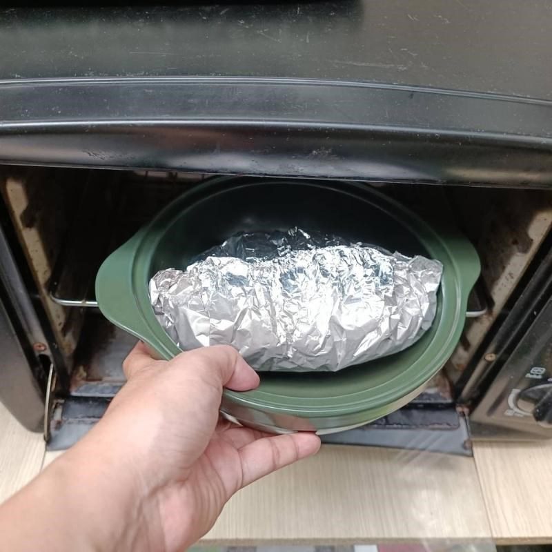 Step 3 Bake tofu in foil Tofu baked in foil vegetarian with the oven