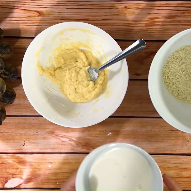 Step 1 Prepare the batter for Fried Banana with Crispy Coating