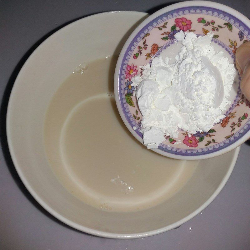 Step 1 Mix soy milk mixture for tofu from soy milk