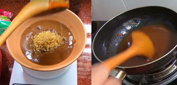 Step 2 Make the sweet and sour dipping sauce for Sweet and Sour Tamarind Sauce Spring Rolls