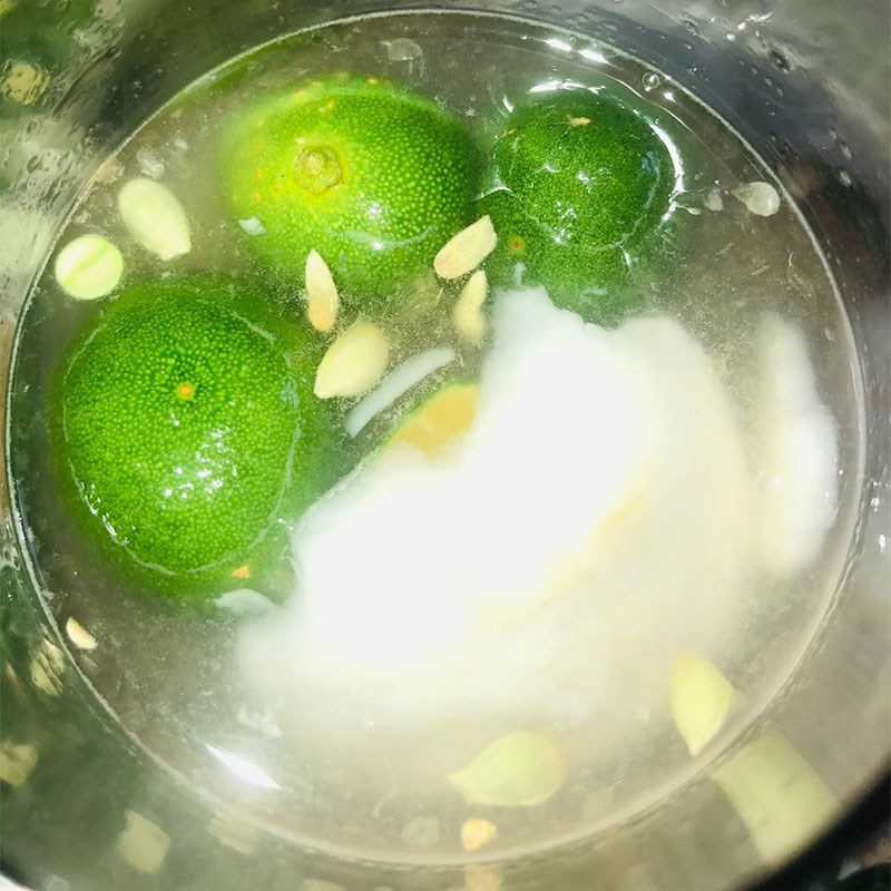 Step 2 Mix coconut lime water Coconut lime water