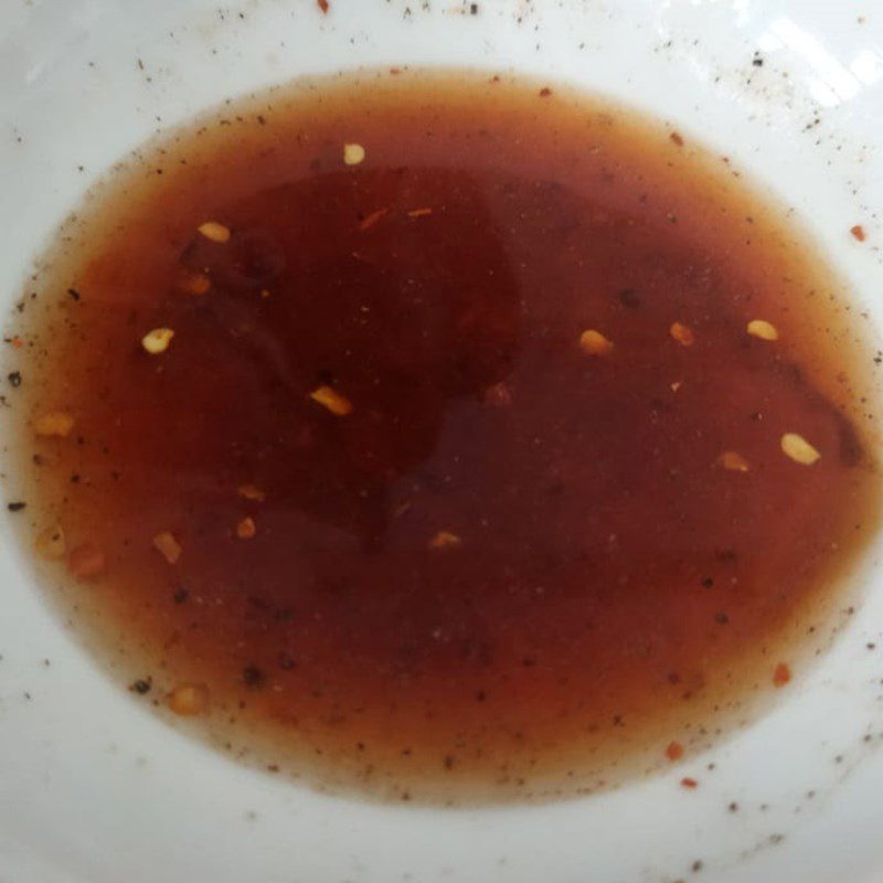 Step 2 Prepare the sauce for Stir-fried fish cakes with lemongrass and chili