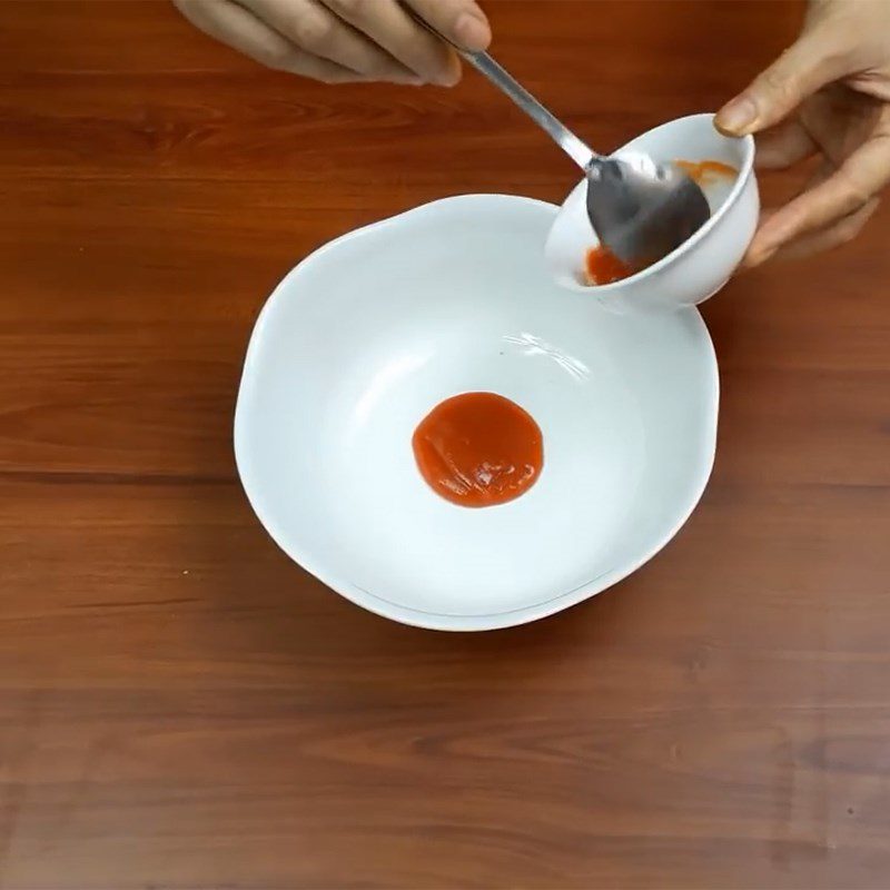 Step 3 Make the sauce for Korean squid salad