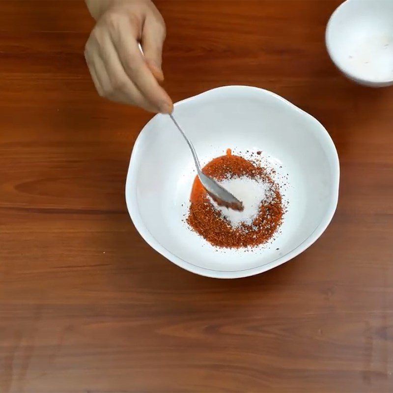 Step 3 Make the sauce for Korean squid salad