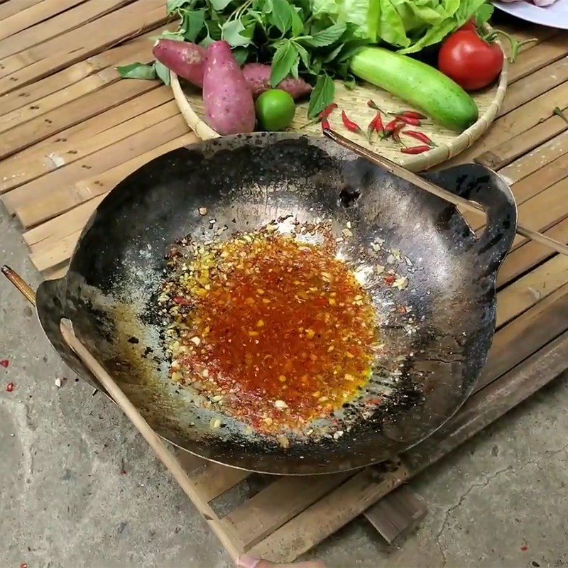 Step 2 Prepare the marinade and marinate the fish Grilled snakehead fish with salt, chili, and honey