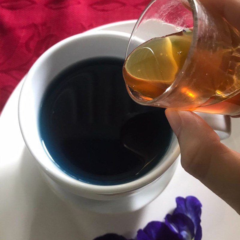 Step 2 Make the tea Honey Butterfly Pea Flower Tea