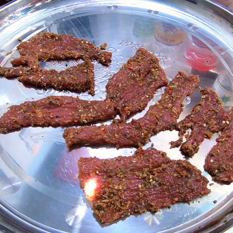 Step 4 Dry the beef for sun-dried beef