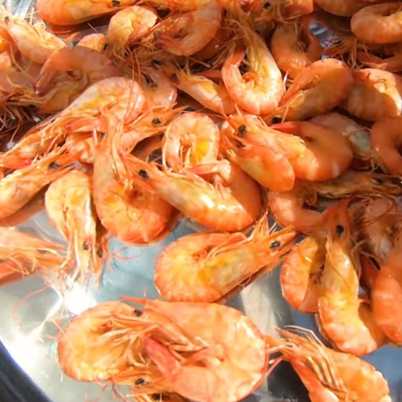 Step 3 Drying shrimp and finishing Sun-dried shrimp