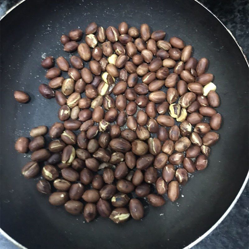 Step 1 Roasting Peanuts Vegetarian Spring Roll Dipping Sauce
