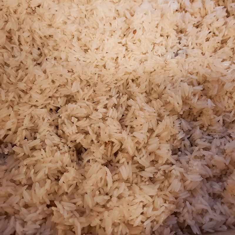 Step 3 Roast rice and cook rice Thai Chicken Rice - Khao Man Gai