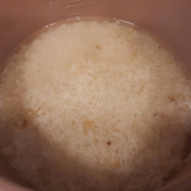 Step 3 Roast rice and cook rice Thai Chicken Rice - Khao Man Gai