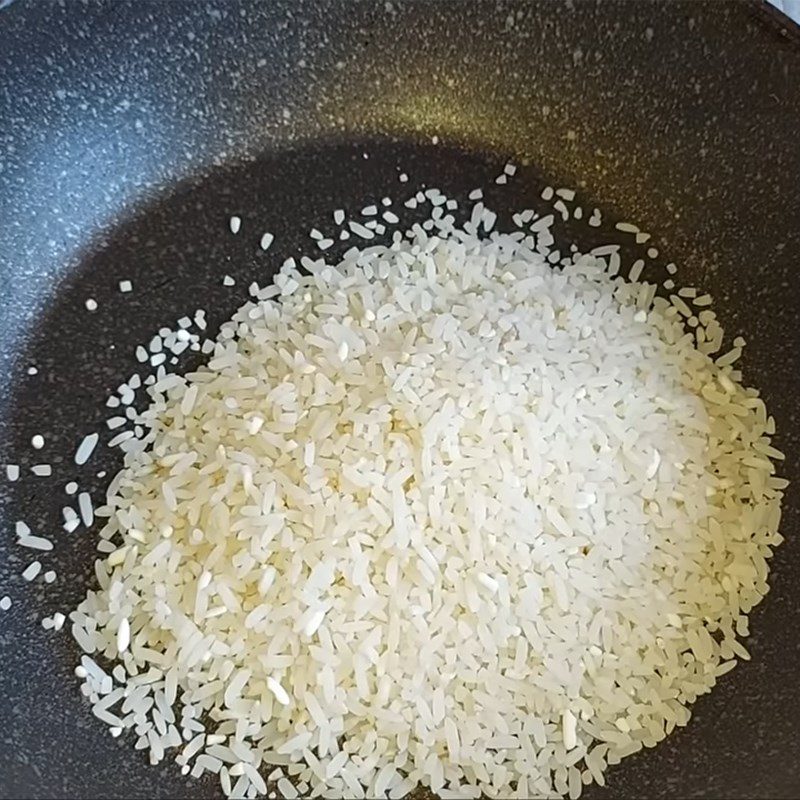 Step 6 Roast and cook rice Vegetarian porridge