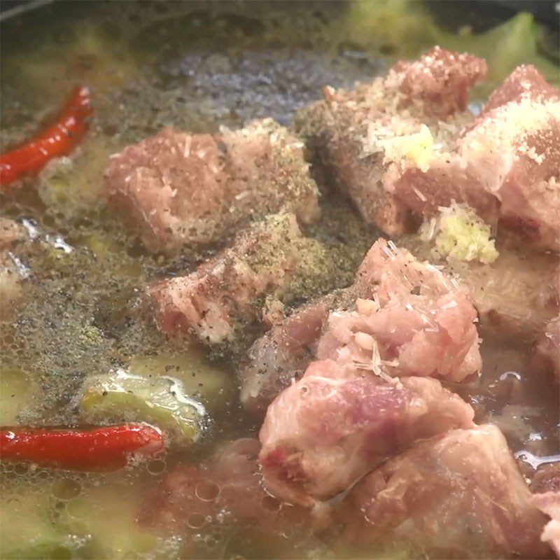 Step 4 Braised Ribs Ribs with Starfruit