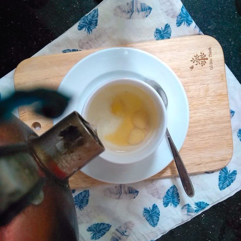 Step 2 Make honey lemon ginger water Honey lemon ginger water