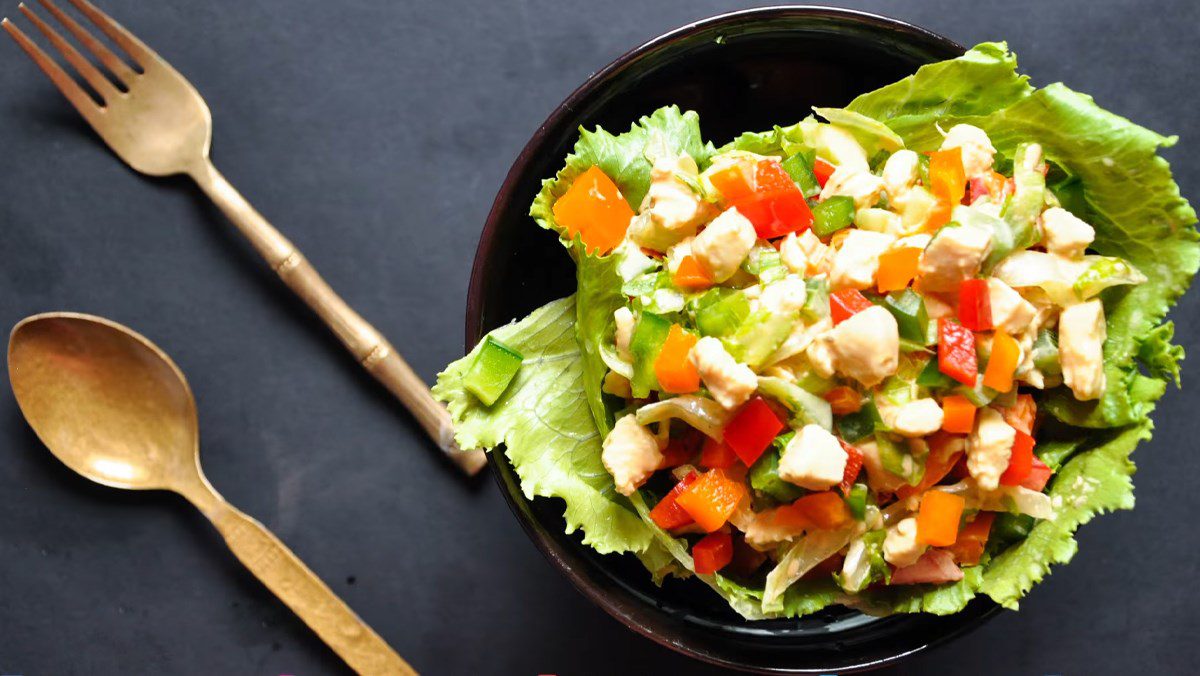 Bell Pepper Salad with Chicken