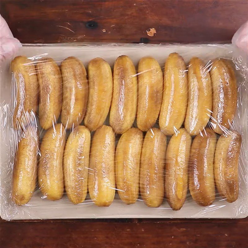 Step 3 Drying bananas with the oven Dried bananas
