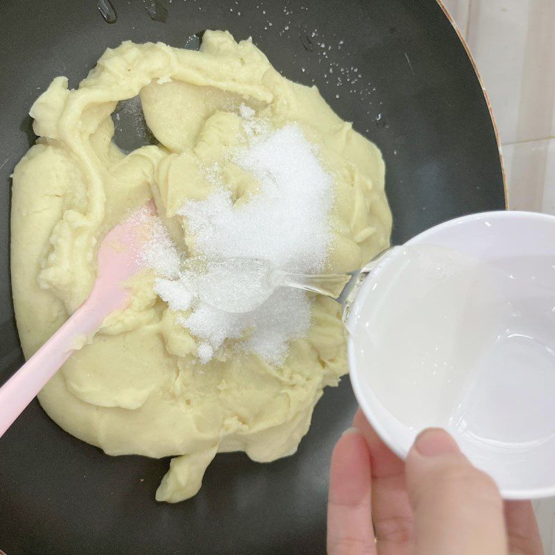 Step 2 Cook mung bean filling Mooncake with mung bean filling