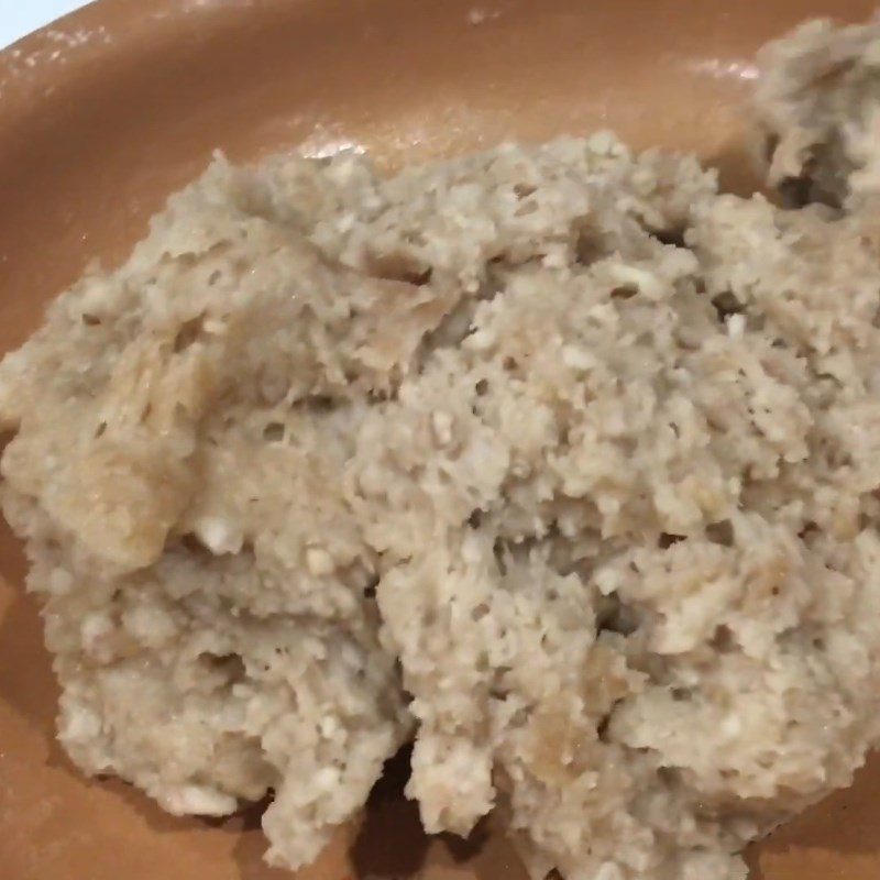 Step 2 Make the taro filling for Taro-filled sticky rice dumplings