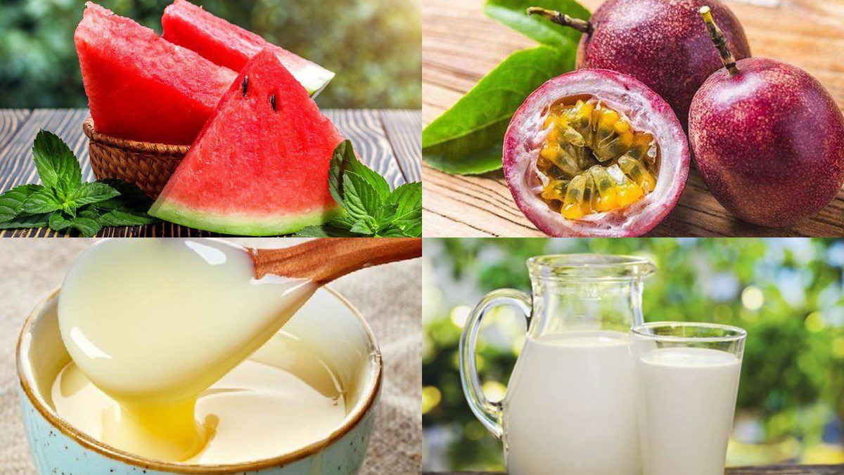 Ingredients for watermelon smoothie