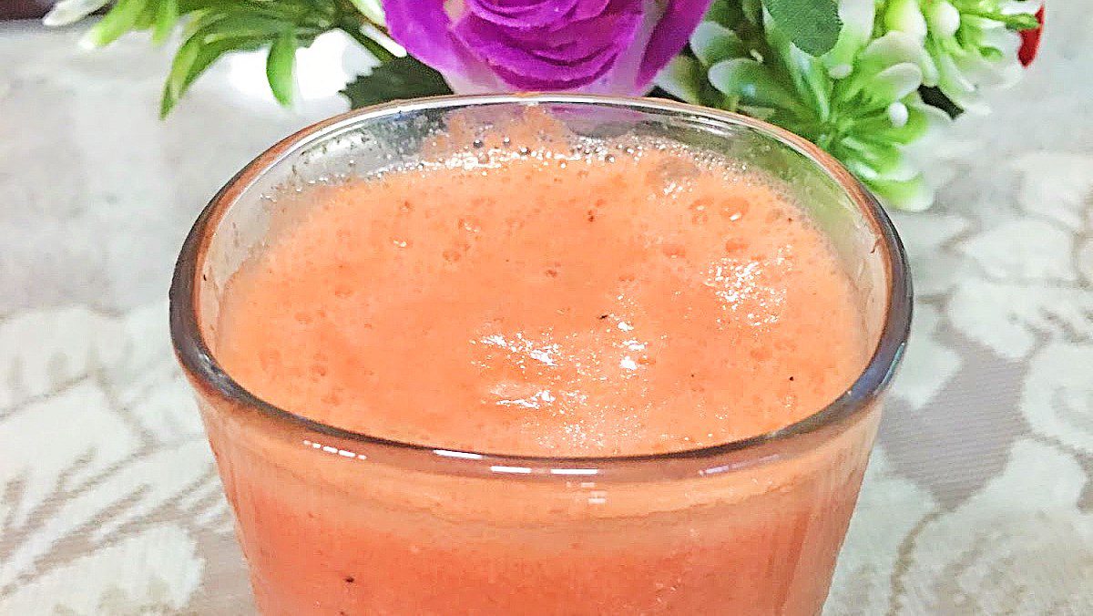 Watermelon and passion fruit smoothie