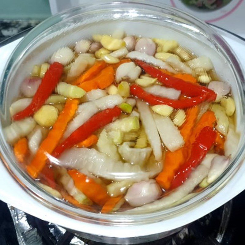 Step 4 Soaking vegetables for non-sun-dried pickled vegetables