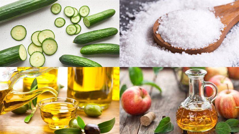 Ingredients for 4 vegetable snack dishes