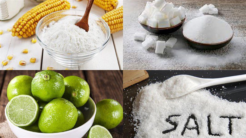 Ingredients for corn syrup dish