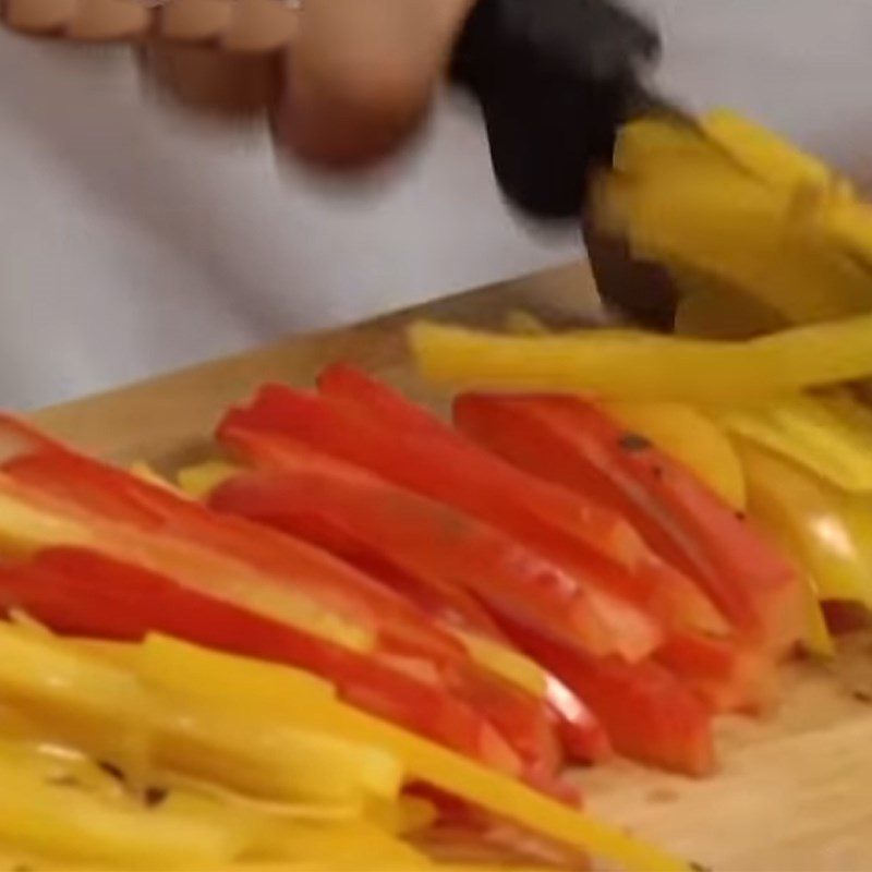 Step 1 Prepare the ingredients for Bell Pepper and Celery Salad