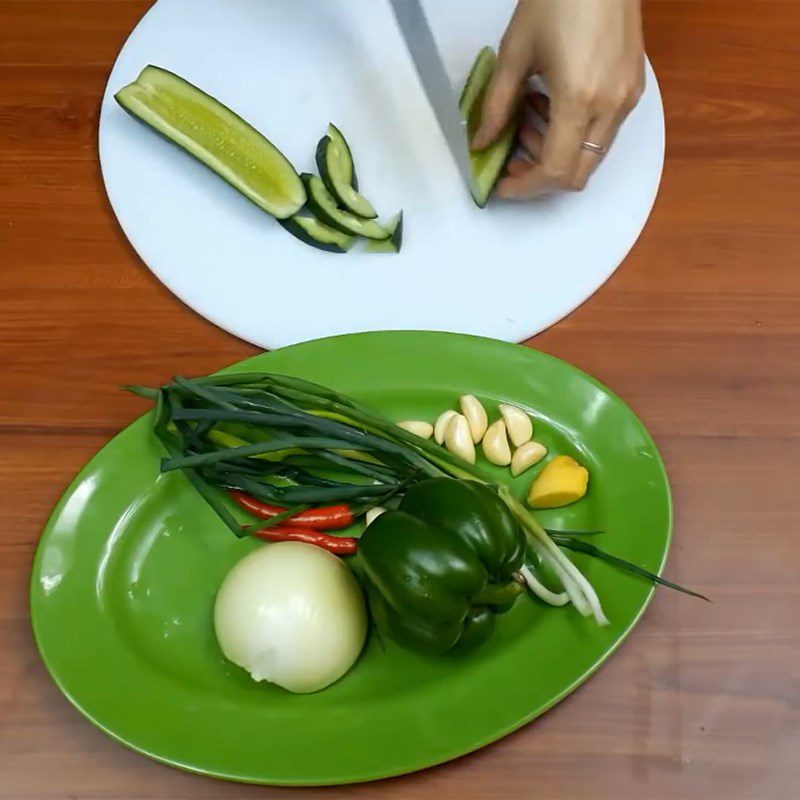 Step 1 Prepare Ingredients for Korean Squid Salad
