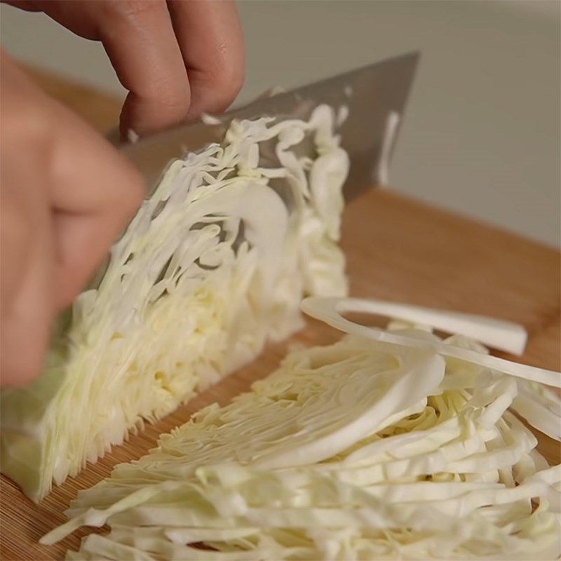 Step 1 Prepare the cabbage and potatoes Fried Eggs with Potatoes and Cabbage