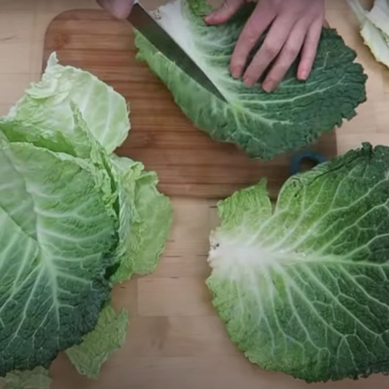 Step 1 Prepare the cabbage Cabbage Snack